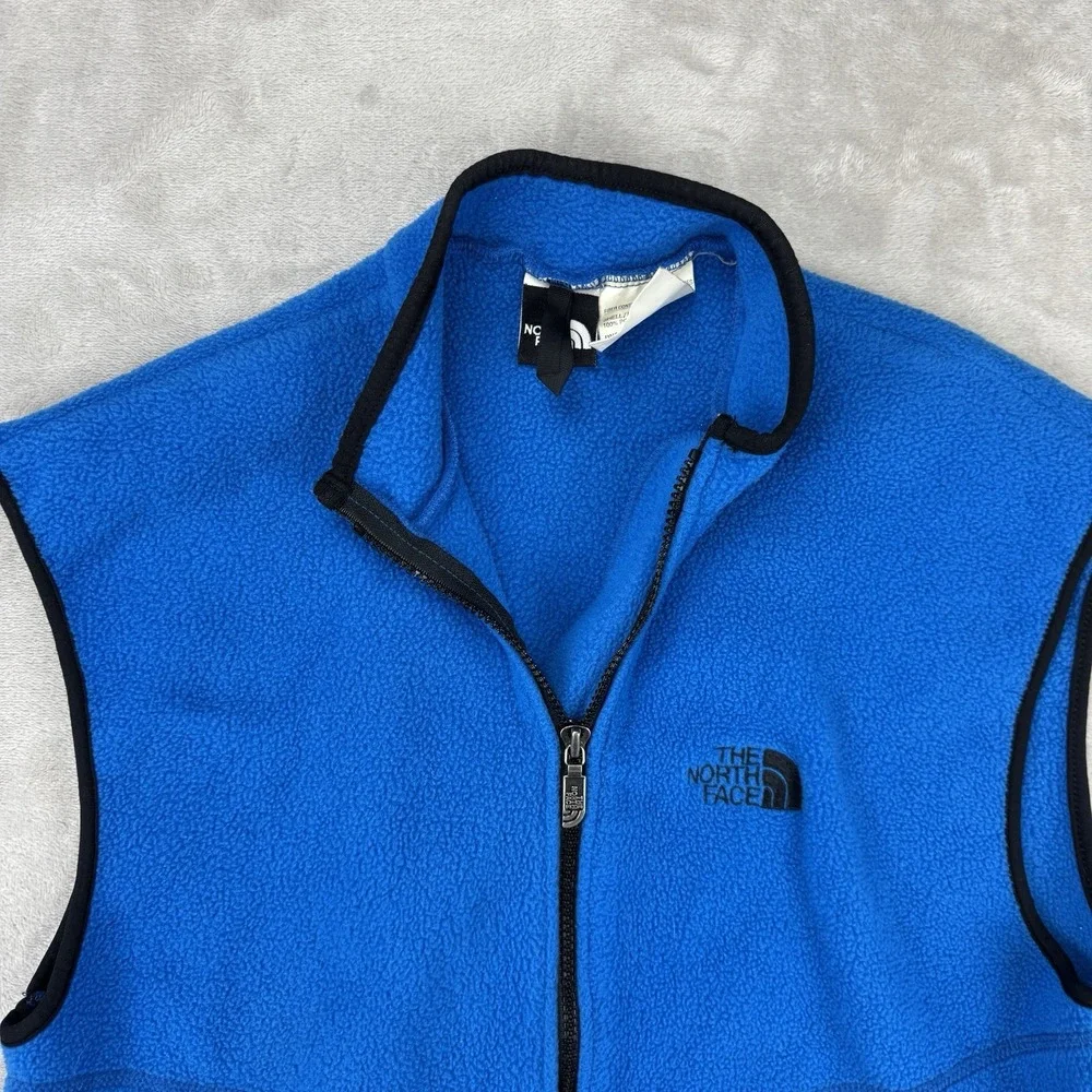 The North Face Fleece Vest Mens‎ Medium Blue USA Made Vintage Outdoor Gorpcore